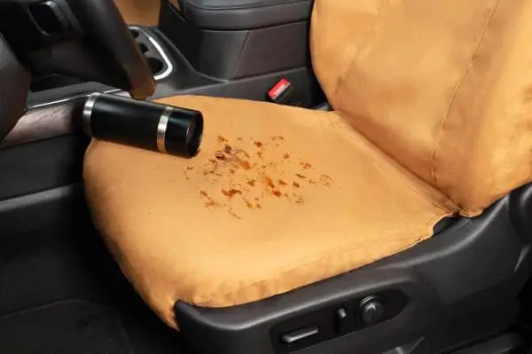 Covercraft 19-24 Chevrolet Silverado Carhartt SeatSaver Custom Front Row Seat Covers - Brown thumbnail 6