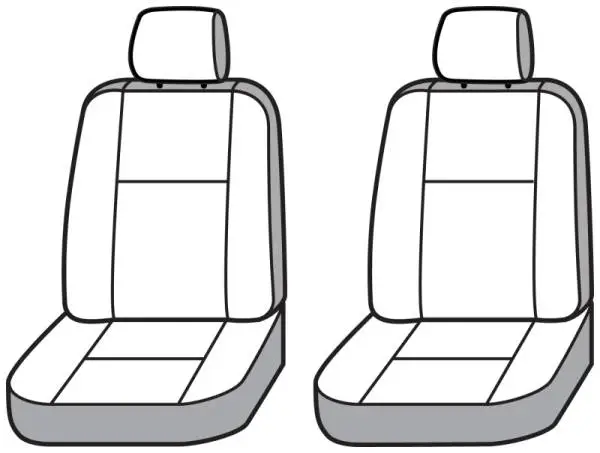 Covercraft 19-24 Chevrolet Silverado Carhartt Super Dux SeatSaverFront Row Seat Covers - Blk thumbnail 6