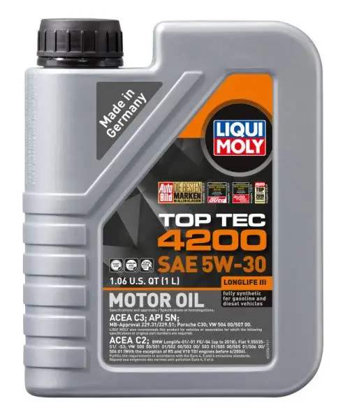 LIQUI MOLY 1L Top Tec 4200 New Generation Motor Oil SAE 5W30 thumbnail 2