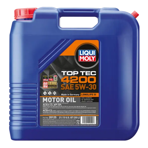LIQUI MOLY 20L Top Tec 4200 New Generation Motor Oil SAE 5W30 thumbnail 2