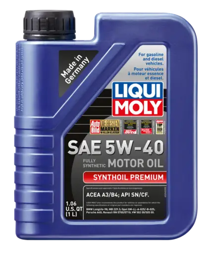 LIQUI MOLY 1L Synthoil Premium Motor Oil SAE 5W40