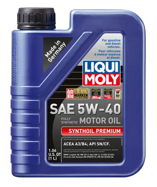 LIQUI MOLY 1L Synthoil Premium Motor Oil SAE 5W40 thumbnail 2