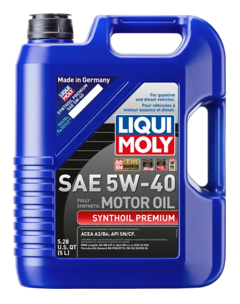 LIQUI MOLY 5L Synthoil Premium Motor Oil SAE 5W40 thumbnail 2