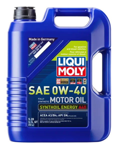 LIQUI MOLY 5L Synthoil Energy A40 Motor Oil SAE 0W40 thumbnail 2