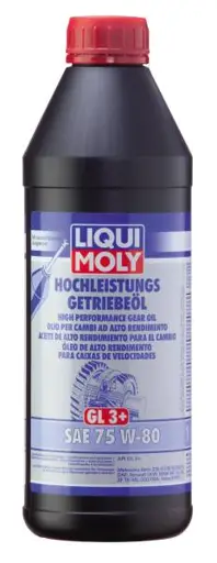 LIQUI MOLY 1L High Performance Gear Oil (GL3+) SAE 75W80