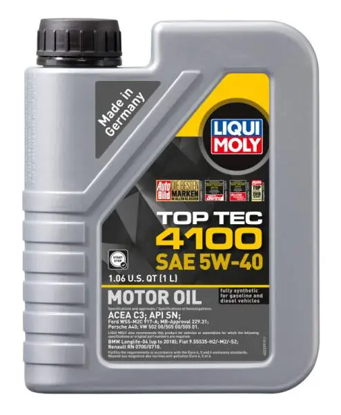 LIQUI MOLY 1L Top Tec 4100 Motor Oil SAE 5W40 thumbnail 2