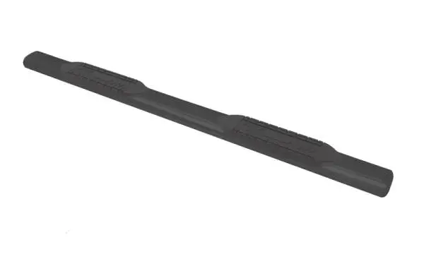 Lund 07-17 Chevy Silverado 1500 Ext. Cab 6in. Oval Straight Black Nerf Bars - Black image 2