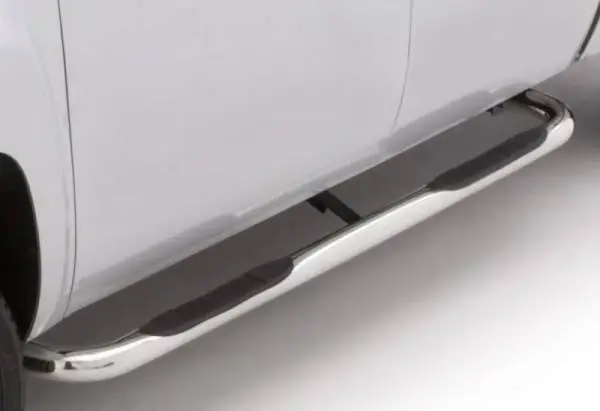 Lund 07-17 Chevy Silverado 1500 Crew Cab 3in. Round Bent SS Nerf Bars - Polished thumbnail 3