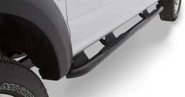 Lund 2019 RAM 1500 Crew Cab 3in. Round Bent Steel Nerf Bars - Black image 4
