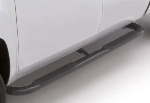 Lund 09-17 Dodge Ram 1500 Quad Cab 4in. Oval Curved Steel Nerf Bars - Black image 4