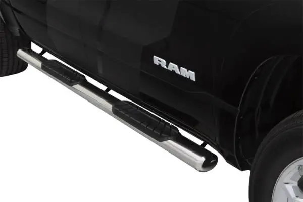 Lund 10-17 Dodge Ram 2500 Crew Cab 4in. Oval Straight SS Nerf Bars - Polished image 3