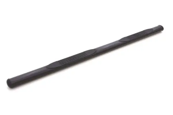 Lund 07-17 Chevy Silverado 1500 Crew Cab 4in. Oval Straight Steel Nerf Bars - Black thumbnail 2