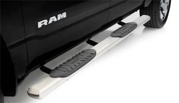 Lund 2019 RAM 1500 Ext. Cab 5in. Oval Straight SS Nerf Bars - Polished image 3
