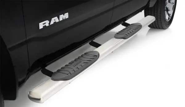Lund 2019 Ram 1500 Crew Cab 5in Oval Straight SS Nerf Bars - Polished image 3