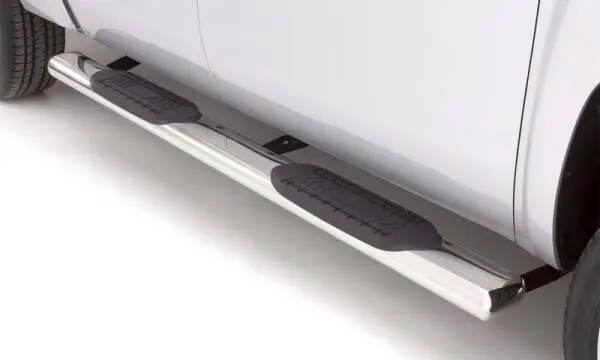 Lund 07-17 Chevy Silverado 1500 Ext. Cab 6in. Oval Straight SS Nerf Bars - Polished image 3
