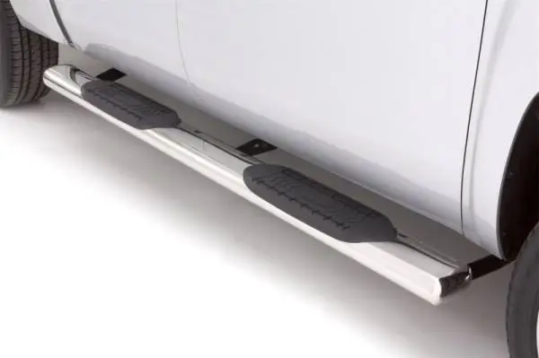 Lund 99-13 Chevy Silverado 1500 Std. Cab 6in. Oval Straight SS Nerf Bars - Polished thumbnail 4