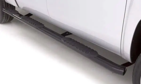 Lund 2019 Chevy Silverado 1500 CC (5.5in Bed Rocker Panel) 5in. Oval WTW Steel Nerf Bars - Black thumbnail 3