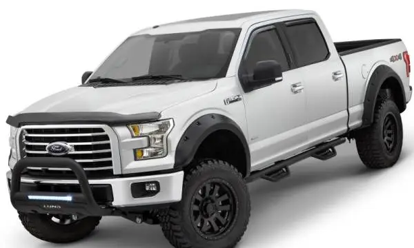 Lund 15-18 Ford F-150 SuperCab Terrain HX Step Nerf Bars - Black image 2
