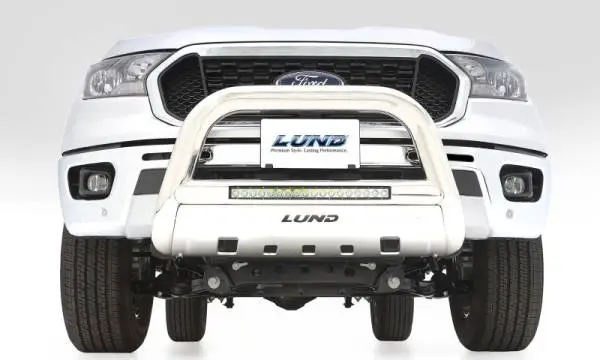 Lund 20-22 GM 2500HD/3500HD Bull Bar w/Light & Wiring - 304 Stainless Steel thumbnail 2