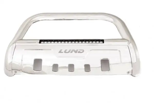 Lund 11-17 Chevy Silverado 2500 Bull Bar w/Light & Wiring - Polished thumbnail 2