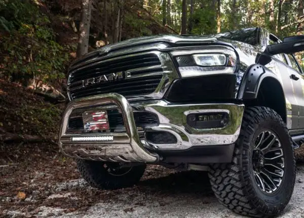 Lund 2019 RAM 1500 Bull Bar w/Light & Wiring - Polished thumbnail 6