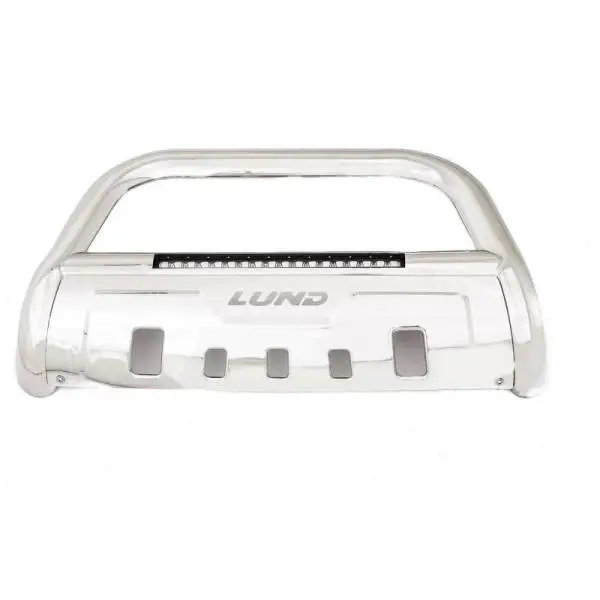 Lund 20- 21 GMC SIERRA 2500 HD BULL BAR W/ LIGHT & WIRING Stainless Steel thumbnail 2