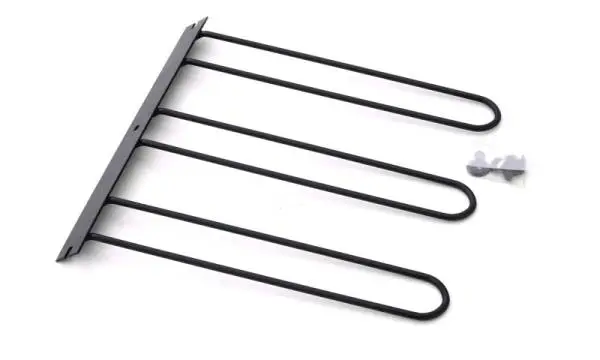 Lund Universal Cargo Bike Attachment 20x60 Non-Folding Steel Carrier - Black thumbnail 2