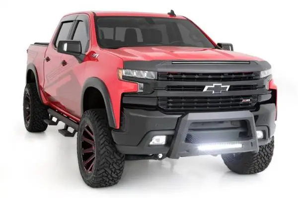 Lund 19-22 Chevrolet/GMC Silverado/Sierra 1500 Revolution Bull Bar - Black thumbnail 7