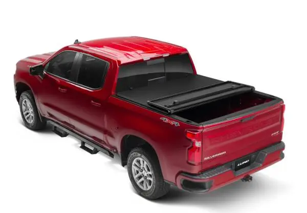 Lund 15-17 Chevy Silverado 3500 Fleetside (6.6ft. Bed) Hard Fold Tonneau Cover - Black thumbnail 14