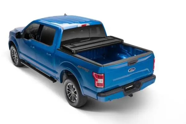 Lund 99-17 Ford F-250 Super Duty Styleside (6.8ft. Bed) Hard Fold Tonneau Cover - Black thumbnail 11
