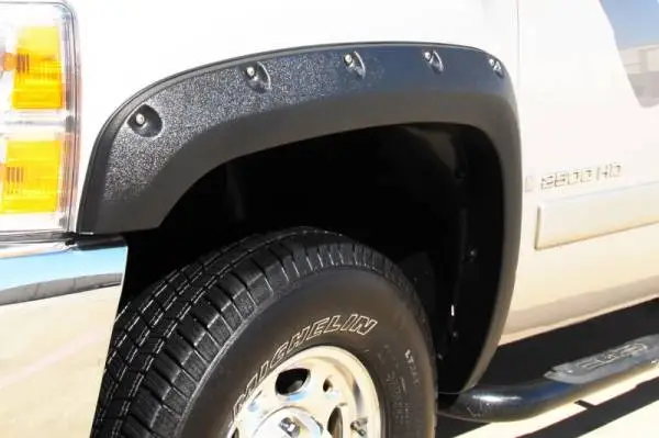 Lund 07-13 Chevy Silverado 1500 RX-Rivet Textured Elite Series Fender Flares - Black (4 Pc.) thumbnail 10
