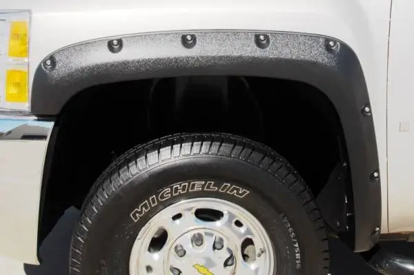 Lund 07-13 Chevy Silverado 1500 RX-Rivet Textured Elite Series Fender Flares - Black (4 Pc.) thumbnail 11