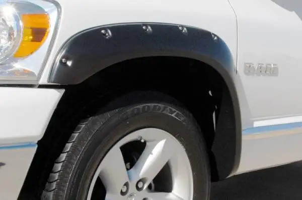 Lund 02-08 Dodge Ram 1500 RX-Rivet Style Smooth Elite Series Fender Flares - Black (4 Pc.) thumbnail 7
