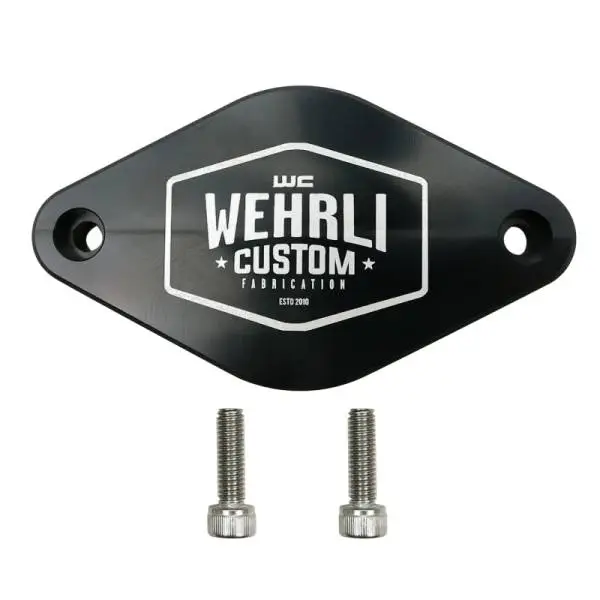 Wehrli 11-16 Chevrolet 6.6L LML Duramax Turbo Resonator Billet Block Off Plate thumbnail 2