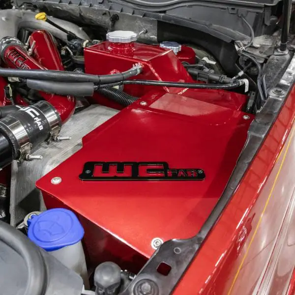 Wehrli 17-24 6.7L Power Stroke Coolant Tank and Battery Box Kit - Gloss Black image 5