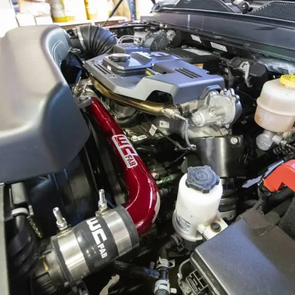 Wehrli 19-24 Cummins 6.7L Upper Coolant Pipe - Candy Red image 5
