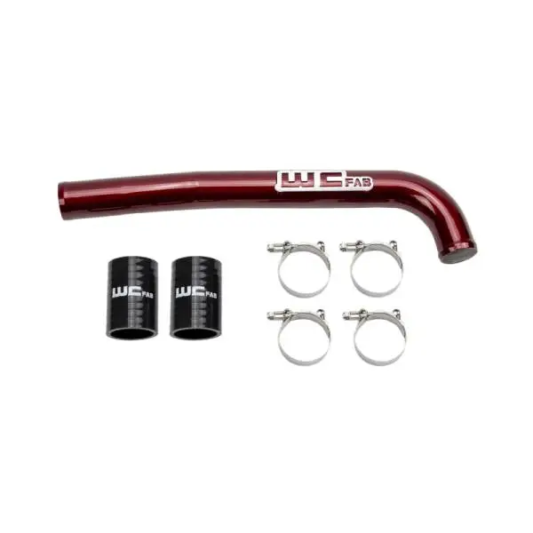 Wehrli 19-23 Cummins 6.7L Upper Coolant Pipe - WCFab Red image 3