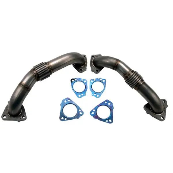 Wehrli 17-24 Chevrolet Duramax Billet Exhaust Manifold & Stainless Up Pipe Kit w/ Gaskets & Hardware image 6