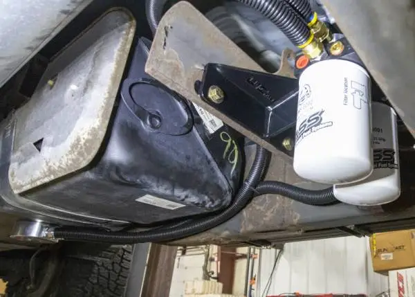 Wehrli 11-16 Chevrolet 6.6L Duramax FASS Fuel System Relocation Bracket (Crew Cab Only) thumbnail 7
