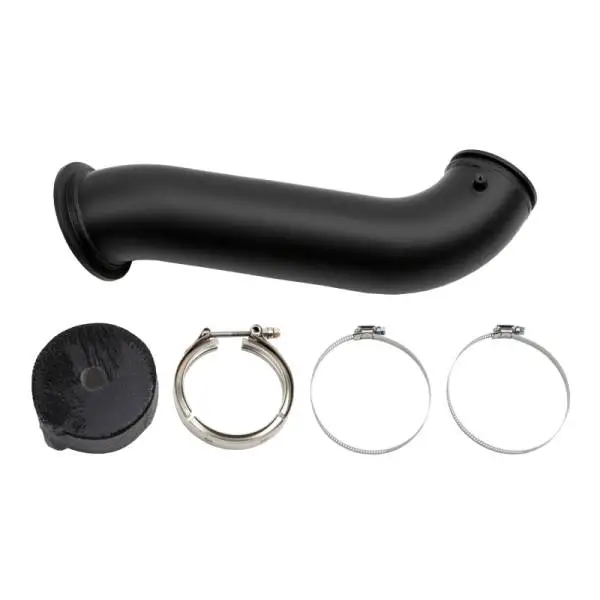 Wehrli 04.5-07 Dodge Ram Cummins 4in Down Pipe - w/High Mount S300 Turbo & 2nd Gen Manifold thumbnail 2