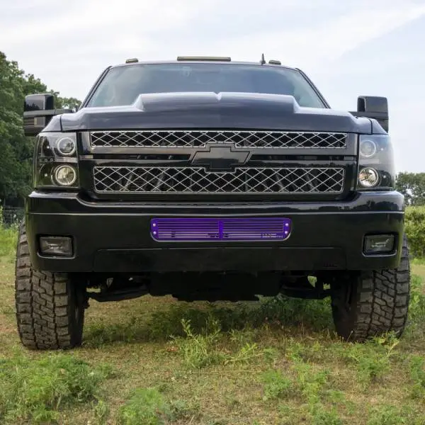 Wehrli 11-14 Chevrolet Silverado LML Duramax Bumper Grille - Raw Stainless image 3
