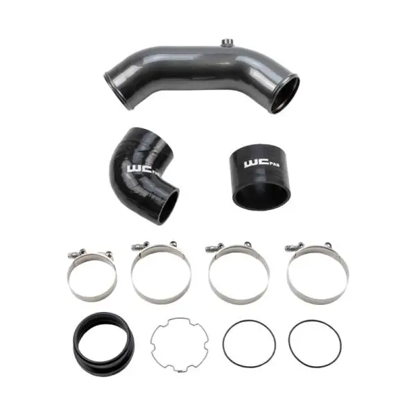 Wehrli 2017+ Ford 6.7L Power Stroke 3.5in Cold Side Intercooler Pipe - Candy Red