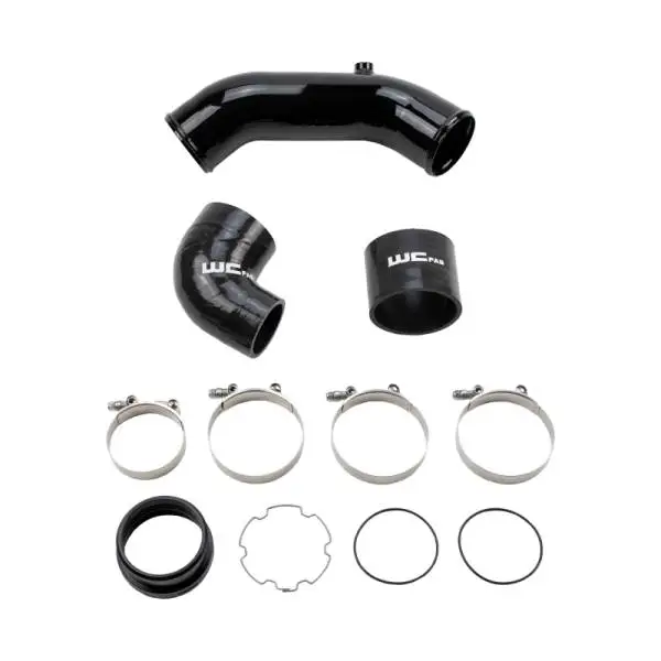 Wehrli 2017+ Ford 6.7L Power Stroke 3.5in Cold Side Intercooler Pipe - Gloss Black