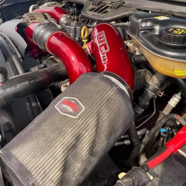 Wehrli 03-07 Ford 6.0L Powerstroke 4in Intake Kit - WCFab Red thumbnail 2