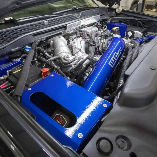 Wehrli 17-19 Chevrolet 6.6L L5P Duramax 4in Intake Kit - Candy Teal image 8