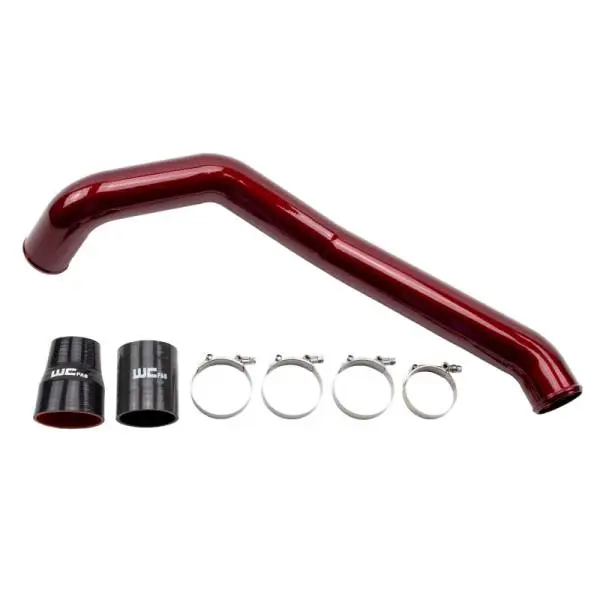 Wehrli 04.5-10 Chevrolet 6.6L LLY/LBZ/LMM Duramax Driver Side 3in Intercooler Pipe - WCFab Red image 2