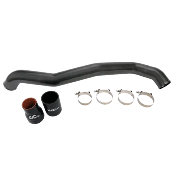 Wehrli 11-16 Chevrolet 6.6L LML Duramax Driver Side 3in Intercooler Pipe - Flat Black thumbnail 2