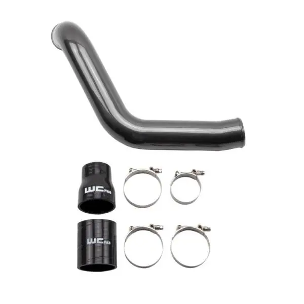 Wehrli 2004.5-05 Chevrolet LLY Duramax Passenger Side 3in Intercooler Pipe - Gloss Black thumbnail 2