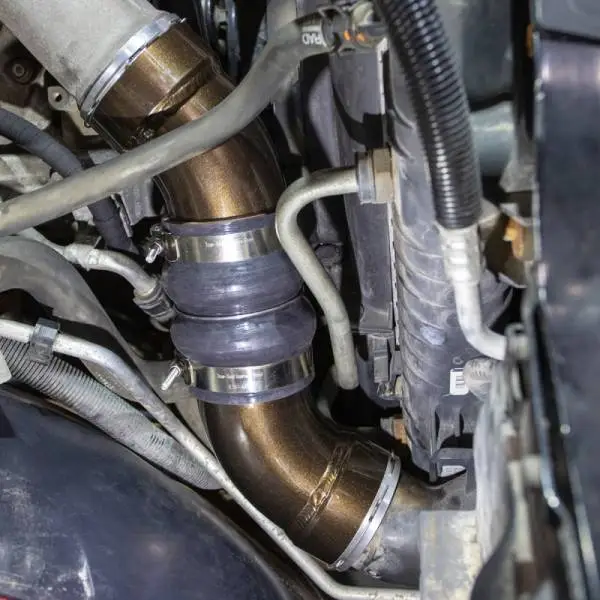 Wehrli 06-10 Chevrolet 6.6L LBZ/LMM Duramax Passenger Side 3.5in Intercooler Pipe - Bengal Blue image 6
