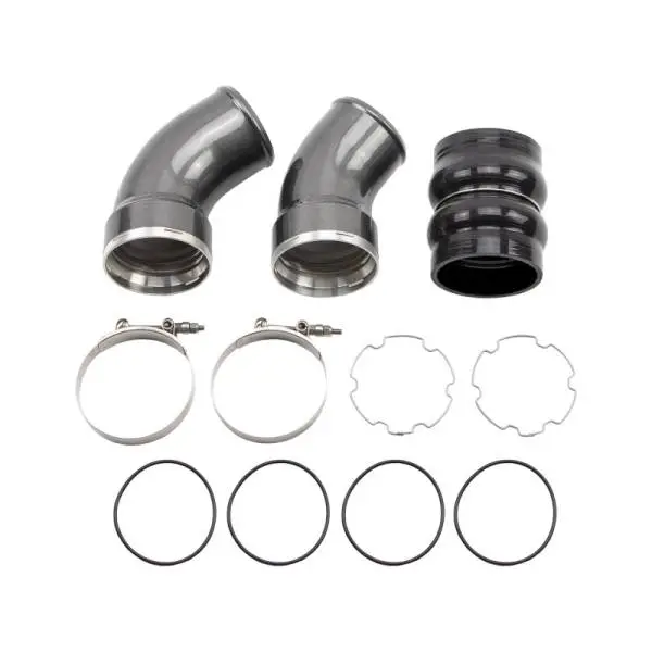 Wehrli 06-10 Duramax LBZ/LMM P/S 3.5in. Intercooler Pipe - Chevy Orange image 2